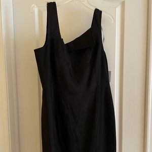 Black Andrew Marc Dress w/ Folded Neckline Size 14